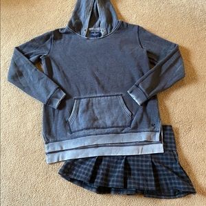 Y2K American Eagle Charcoal Grey Hoodie